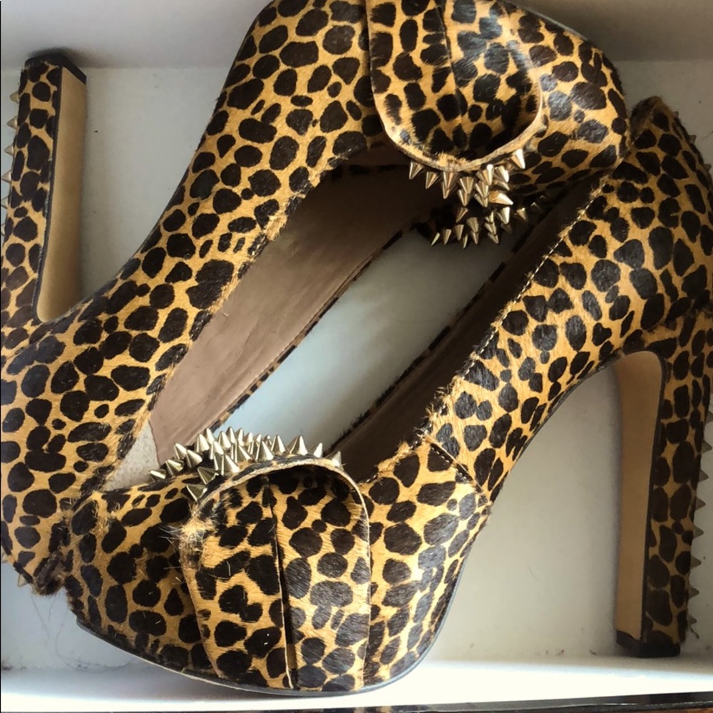 Spiked Leopard Vince Camuto Heels